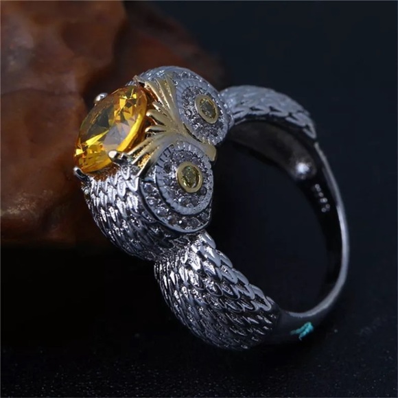 1.5 carat yellow topaz antique silver - Picture 8 of 8